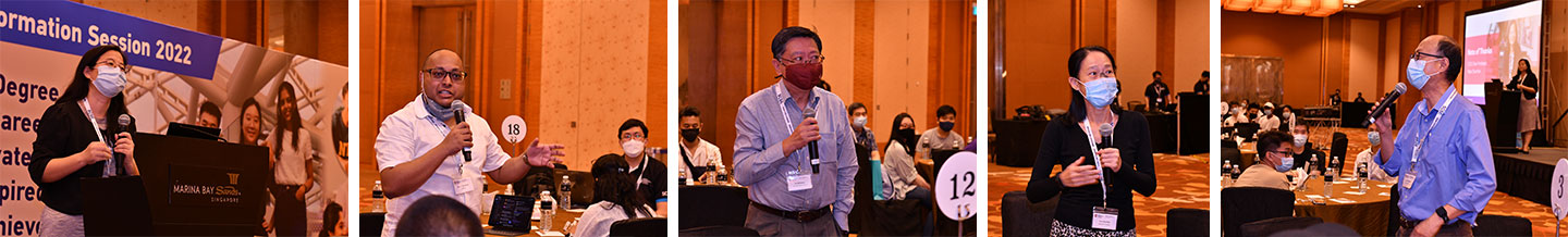Photo of SCSE Chair thanking everyone for their time to attend the event.