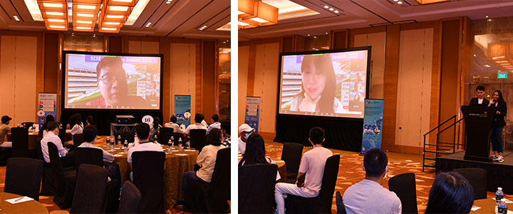Photo of a zoom sharing by SCSE alumni.