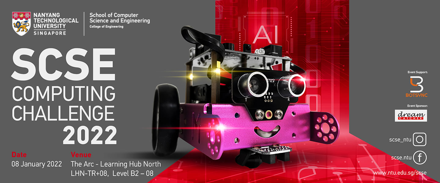 Web banner of SCSE Computing Challenge 2022.