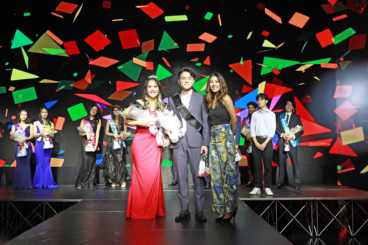 Photo of the contestants vie for the coveted title SCSE King and Queen of Academic Year 2022/23.