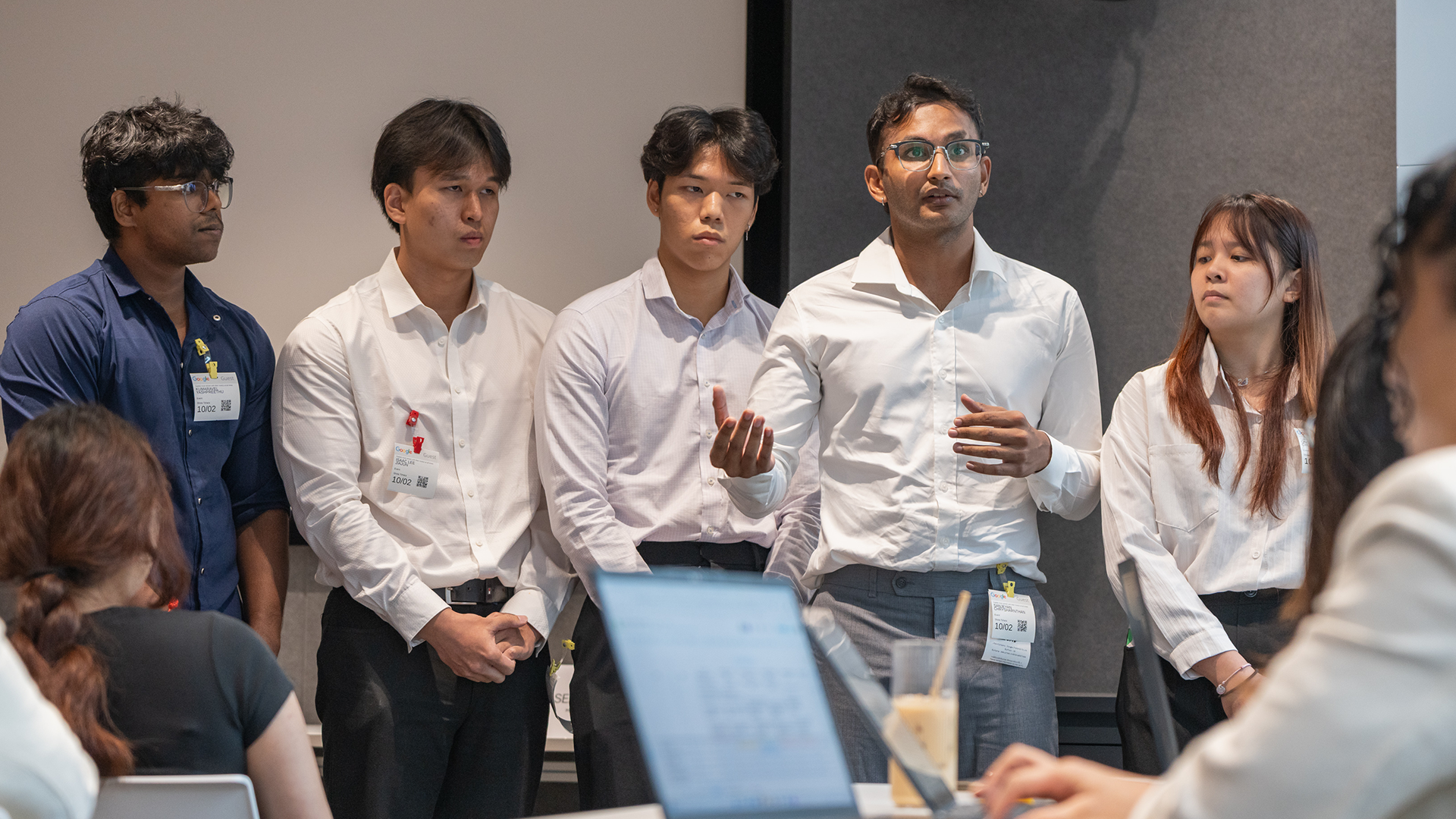 CCDS Student Sanjeyan Chrysharnthan team leader of Bangkok Baddies at APRU x Google Tech Policy Hackathon 2025