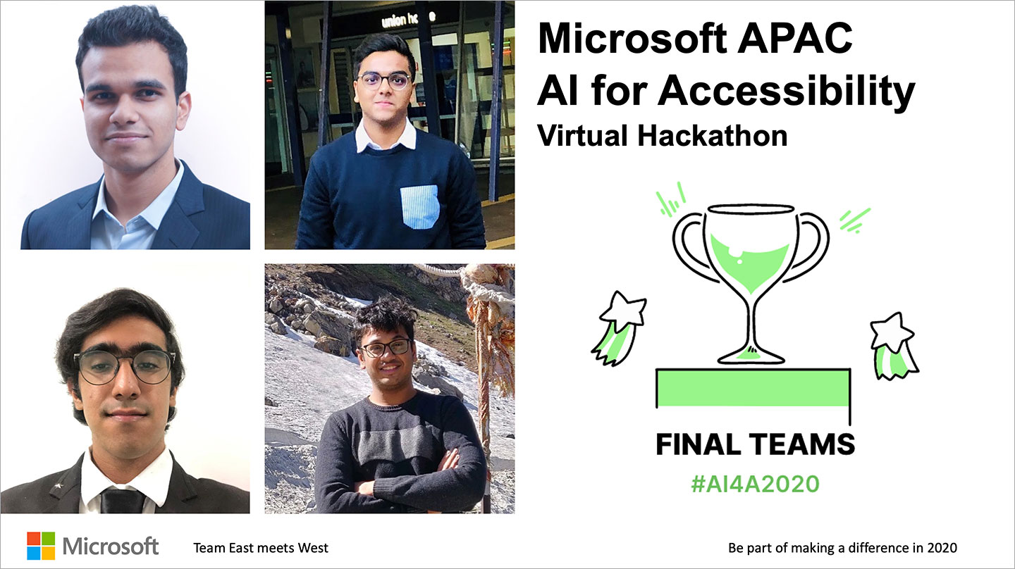 The team members are, Aditya Bansal (CS, Year 3), Jay Gupta (CS, Year 3), Ritwik Kanodia (CS, Year 3) and Vidurveer Duggal (MAE, Year 3). 