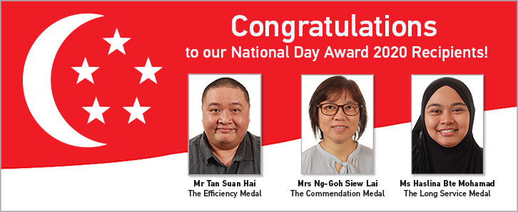 Congratulations to the SCSE staff members! 