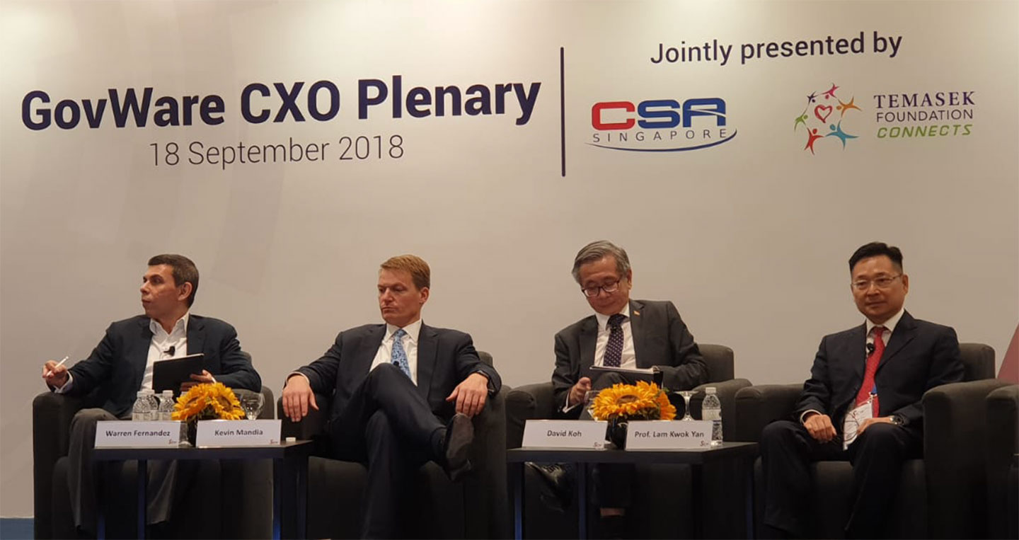 Professor Lam was at a panel discussion on cyber security at the Singapore International Cyber Week, on 18 September 2018 which held at the Suntec Singapore Convention and Exhibition Centre.