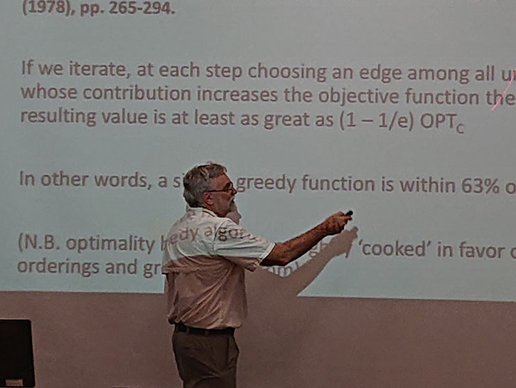 Prof Nicols gave short presentation on his work in information trust and cyber security.