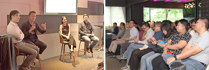 The SCSE alumni and their guests gathered together on 13 January 2018 for the in augural SCSE Alumni Association FinTech Talk cum Annual General Meeting (AGM) held at NTU Alumni House Marina Square. 
