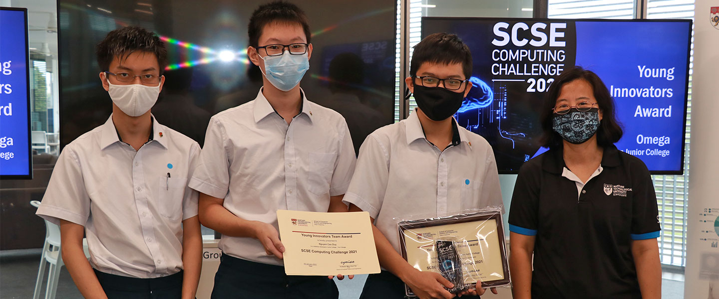 Young Innovators Award: Anderson Serangoon Junior College, Omega. 