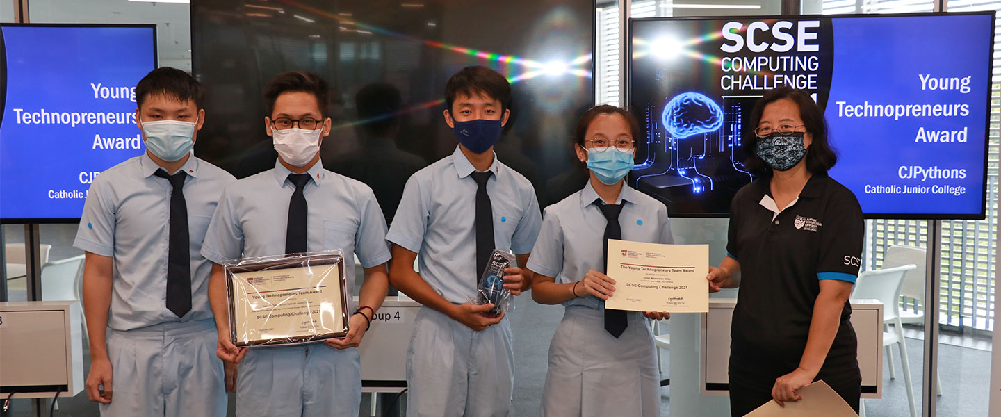 Young Technopreneurs Award: Catholic Junior College, CJPythons.
    