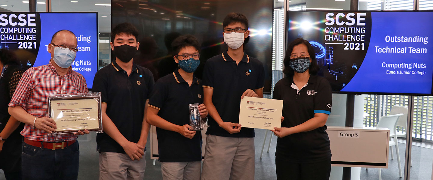 Outstanding Technical Team: Eunoia Junior College, Computing Nuts. 