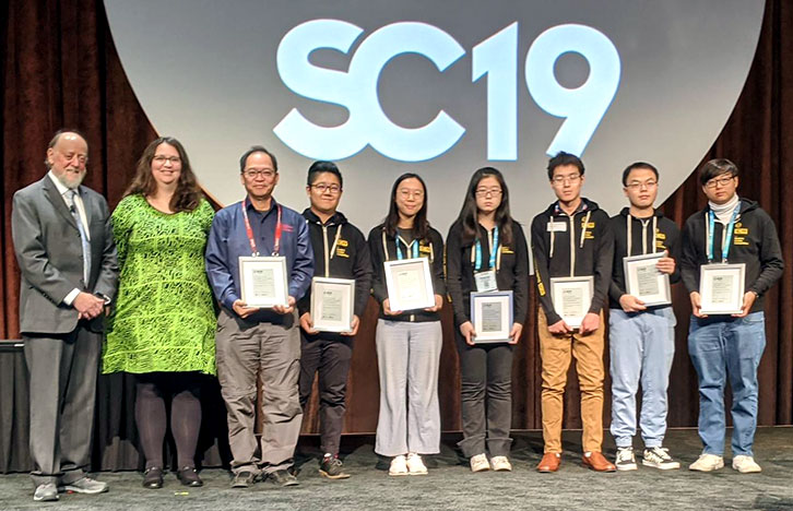 Congratulations to the Team Supernova for winning both the Linpack and HPCG category and achieving 4th overall position at the 2019 Student Cluster Competition (SCC).