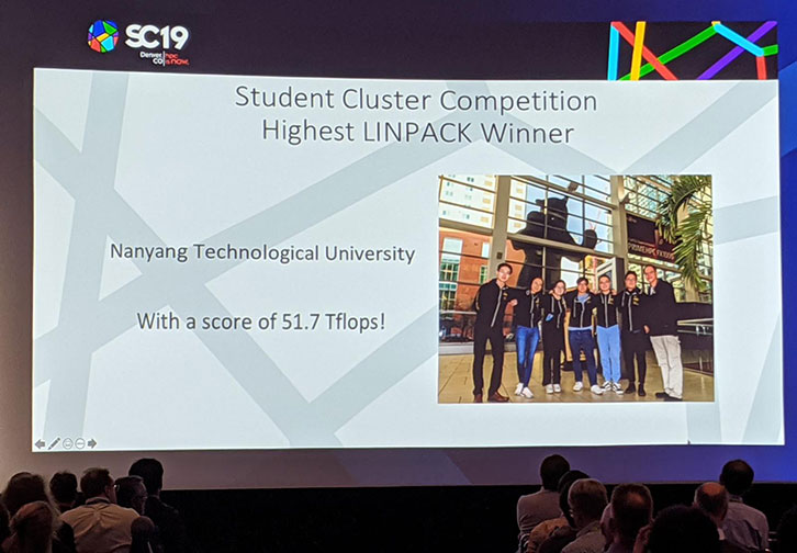 The team has consistently done well winning overall in 2017, Highest Linpack award in 2017, 2018 and 2019 and also HPCG in 2019.