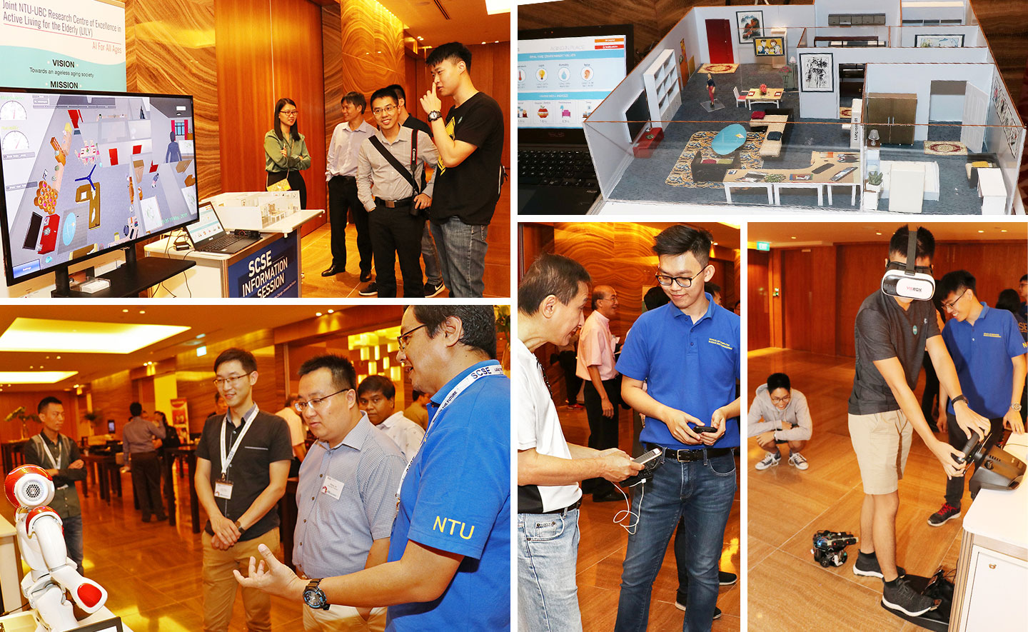 19 May 2018, the School of Computer Science and Engineering held its annual new admissions information session at the Grand Hyatt Singapore. There was a selected range of FYP displays for the new students to get a preview on coursework and projects.