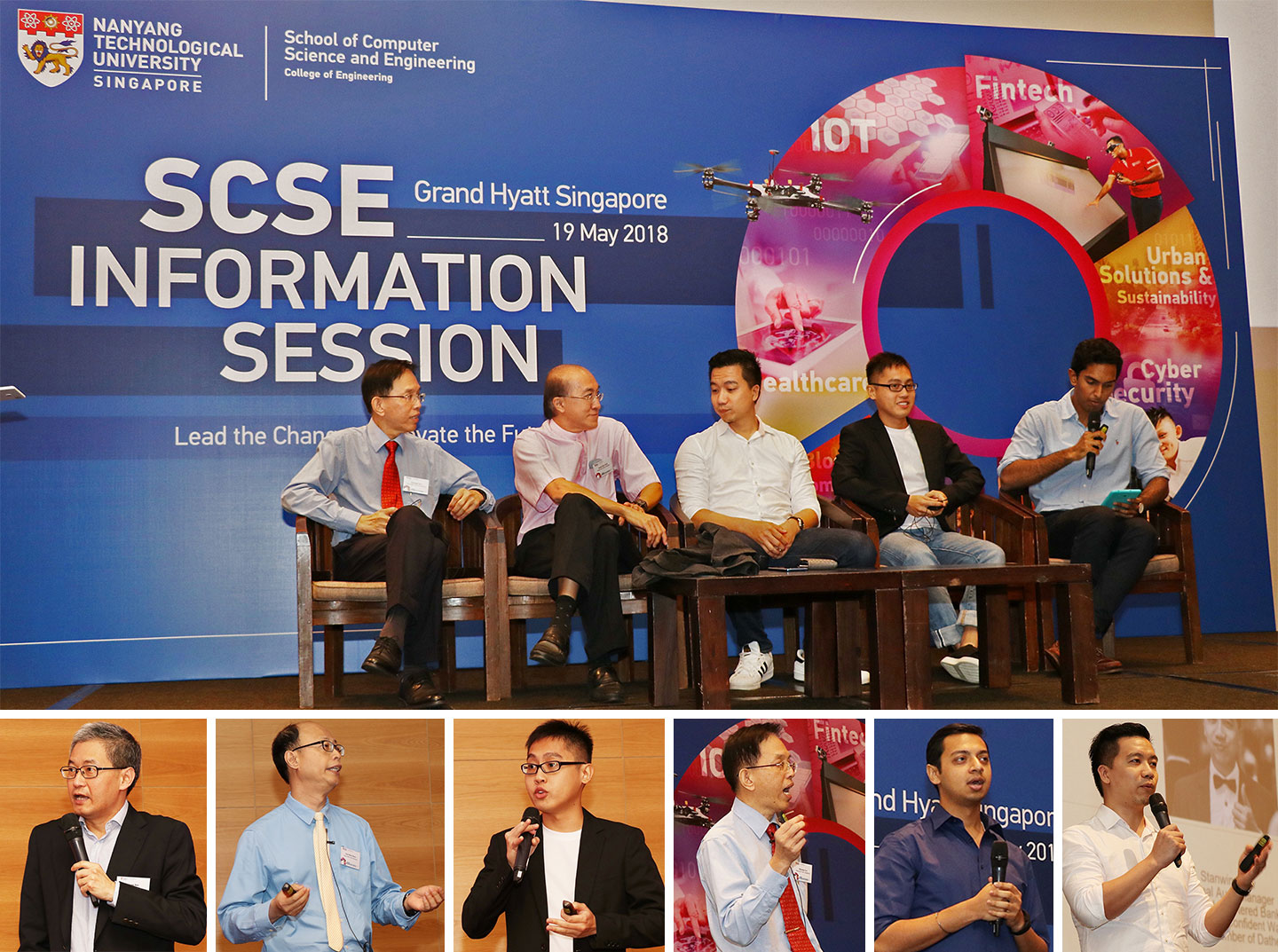 The SCSE UG Admissions Info Session was graced by potential students and their parents who were given an understanding of the school programmes, an overview of the curriculum, student life, activities, exchange opportunities and career opportunities.