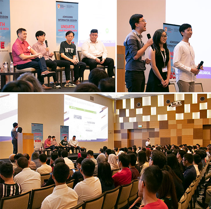 An interactive panel session was also held, where the guest alumni, Mr David Ho and Mr Nicholas Lim gave their inputs on the strengths of the program and shared tips on making choices.