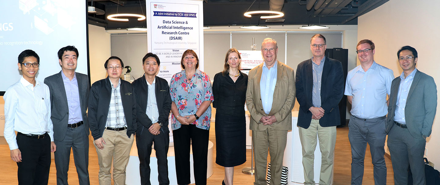 SCSE and DSAIR honored to host Prof Dame Wendy Hall and distinguished guests from UK AI Mission and British High Commission Singapore.