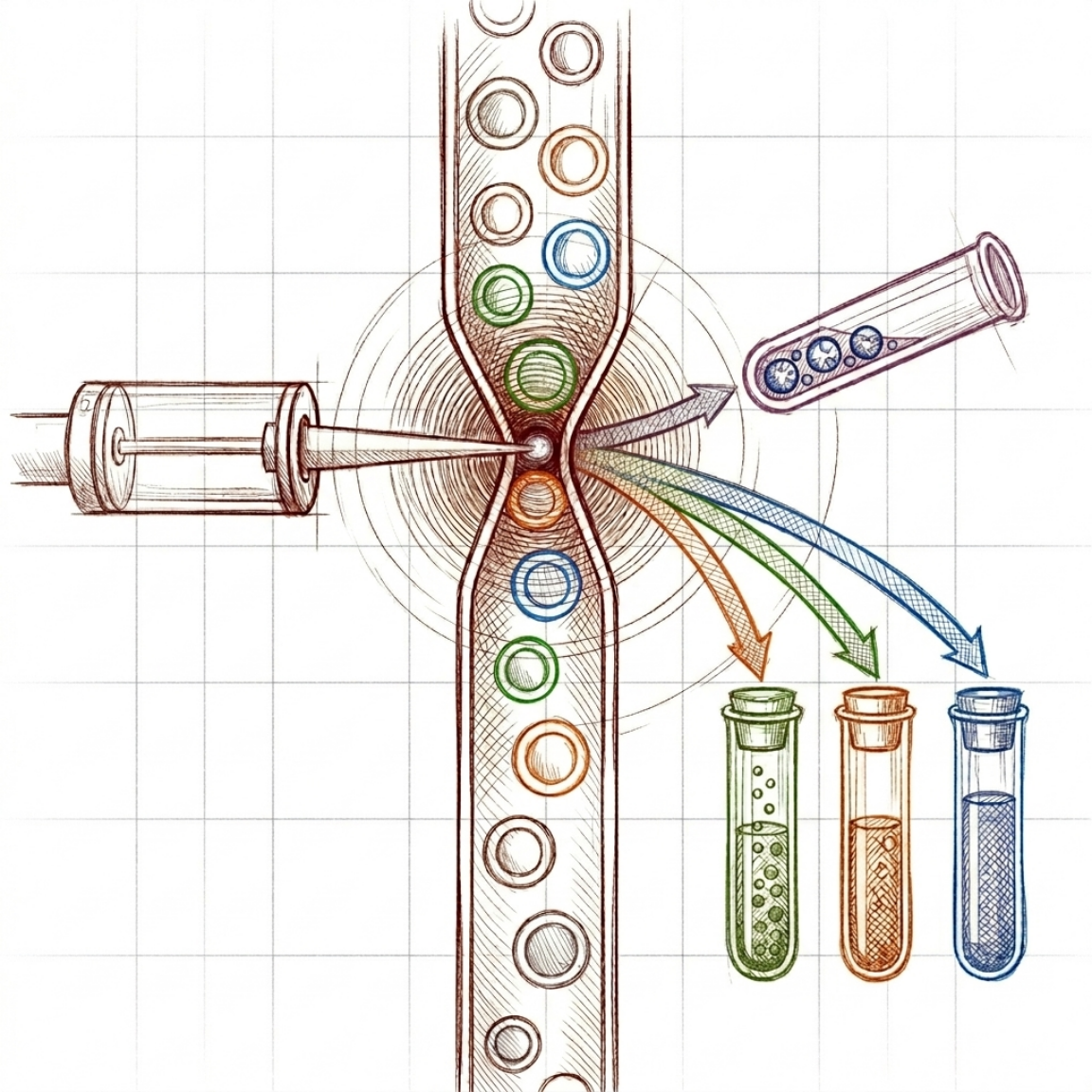 Flow Cytometry Icon Flow Cytometry Icon
