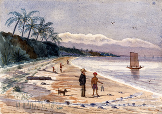 Singapore view along the beach by Singlap