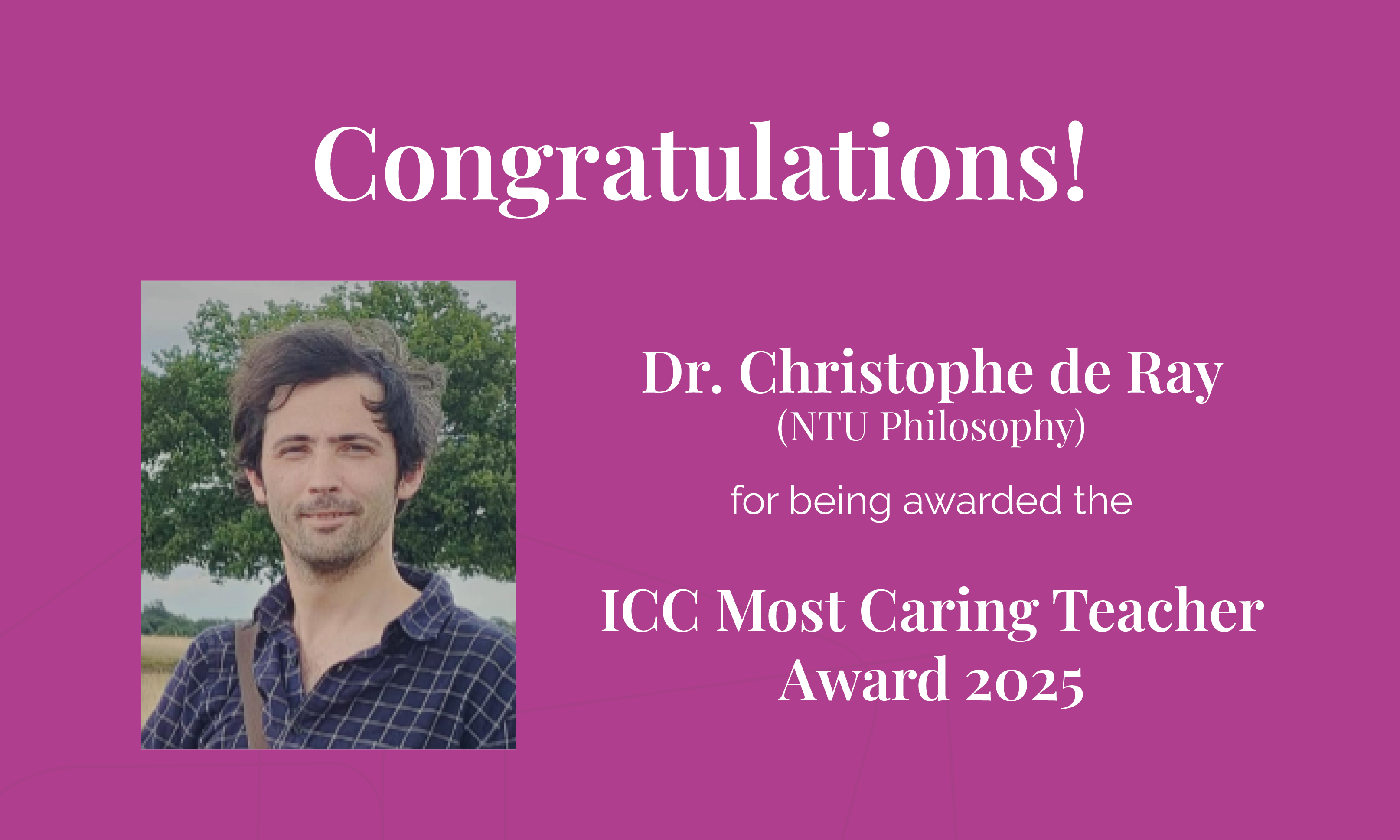 Congrats Christophe