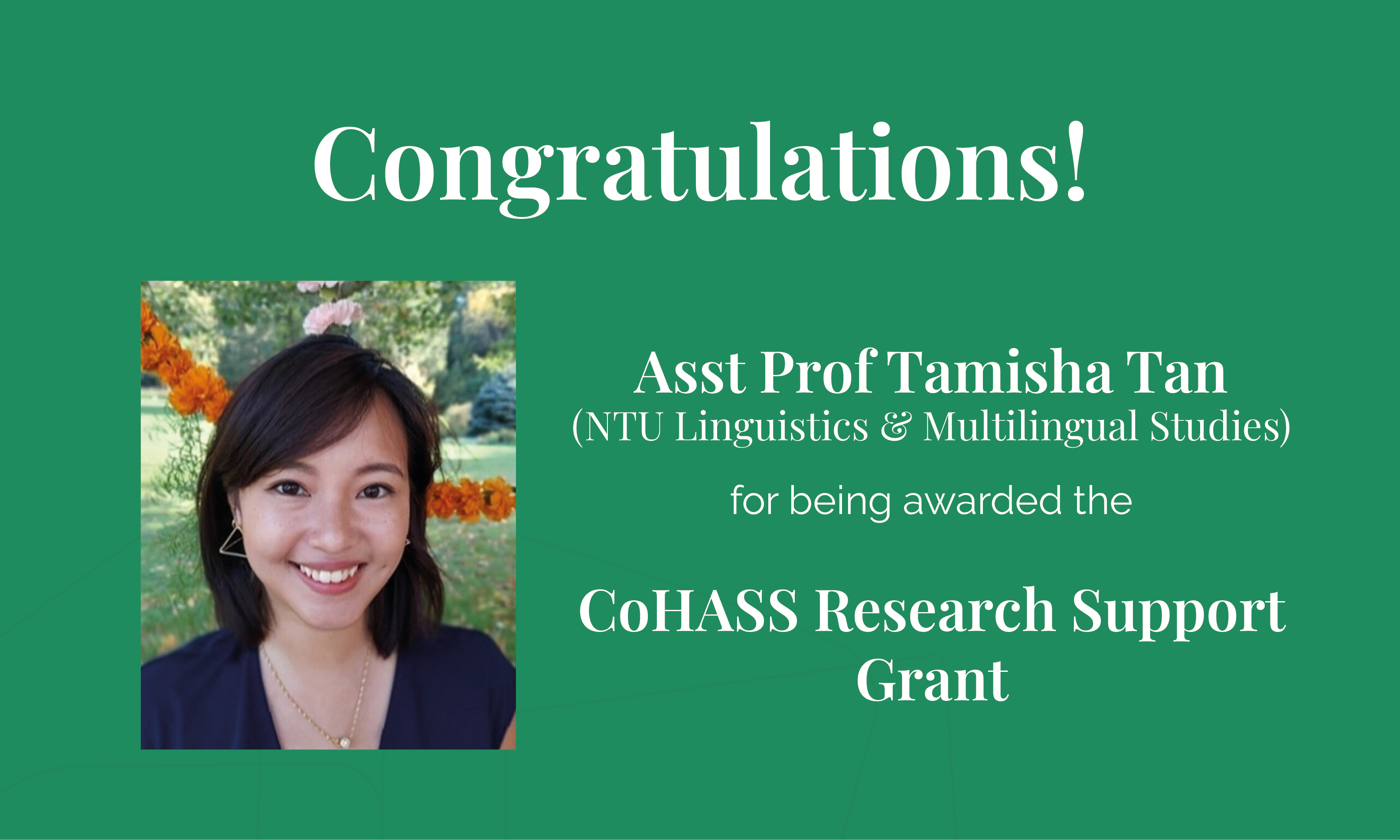 Congratulations-Tan-COHASSResearchSupportGrant