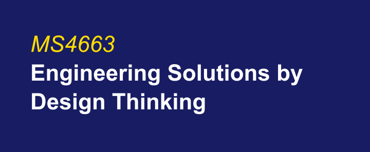 MS4663 Engineering Solutions by Design Thinking