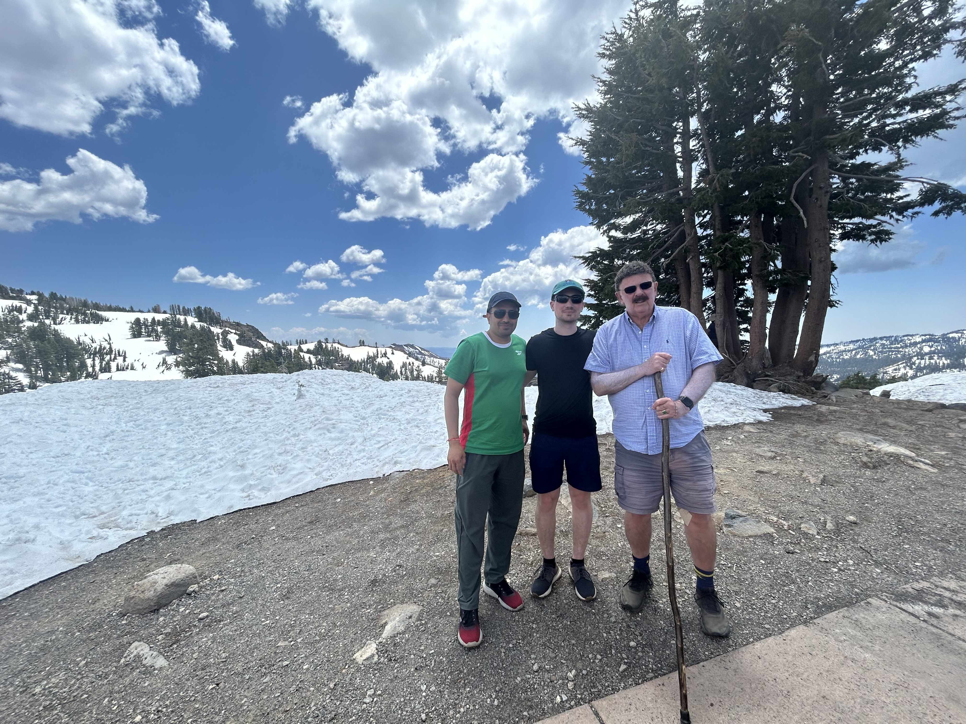 On a trek in Lassen national park - Prof Punit Asst Prof Punit Kumar, David Cook and Prof Robert Ritchie on a trek in Lassen National Park
