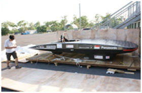 Preparation for shipping of Nanyang Venture II