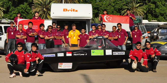 Team photo with Nanyang Venture II