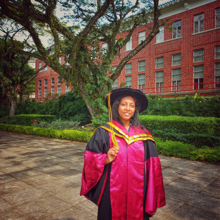 Dr Maria Merin at her PhD Convocation 2025