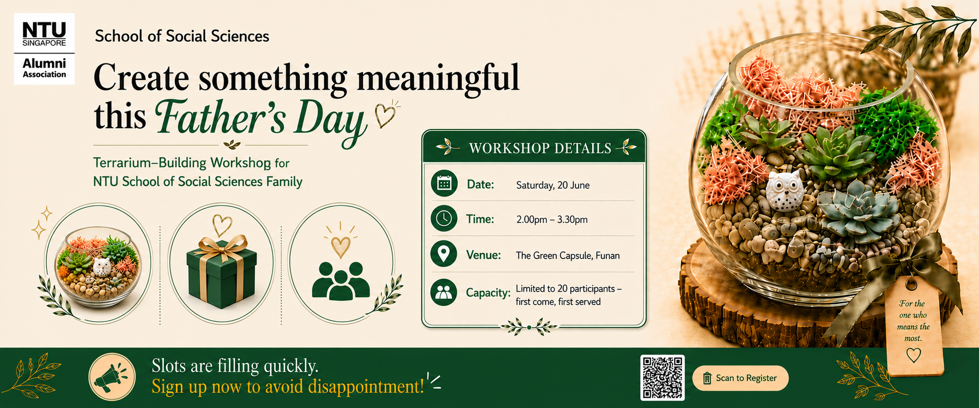 Father's Day - Terrarium Building Workshop