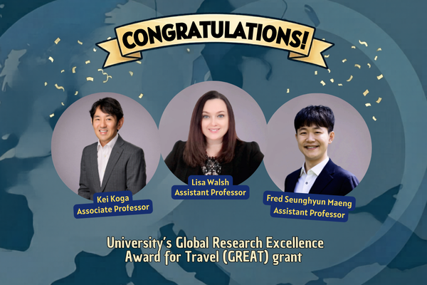 Celebrating Global Research: Three Faculty Members Honored with GREAT ...