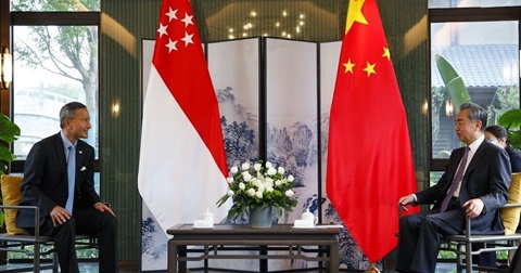 Foreign ministers from Singapore and China respectively