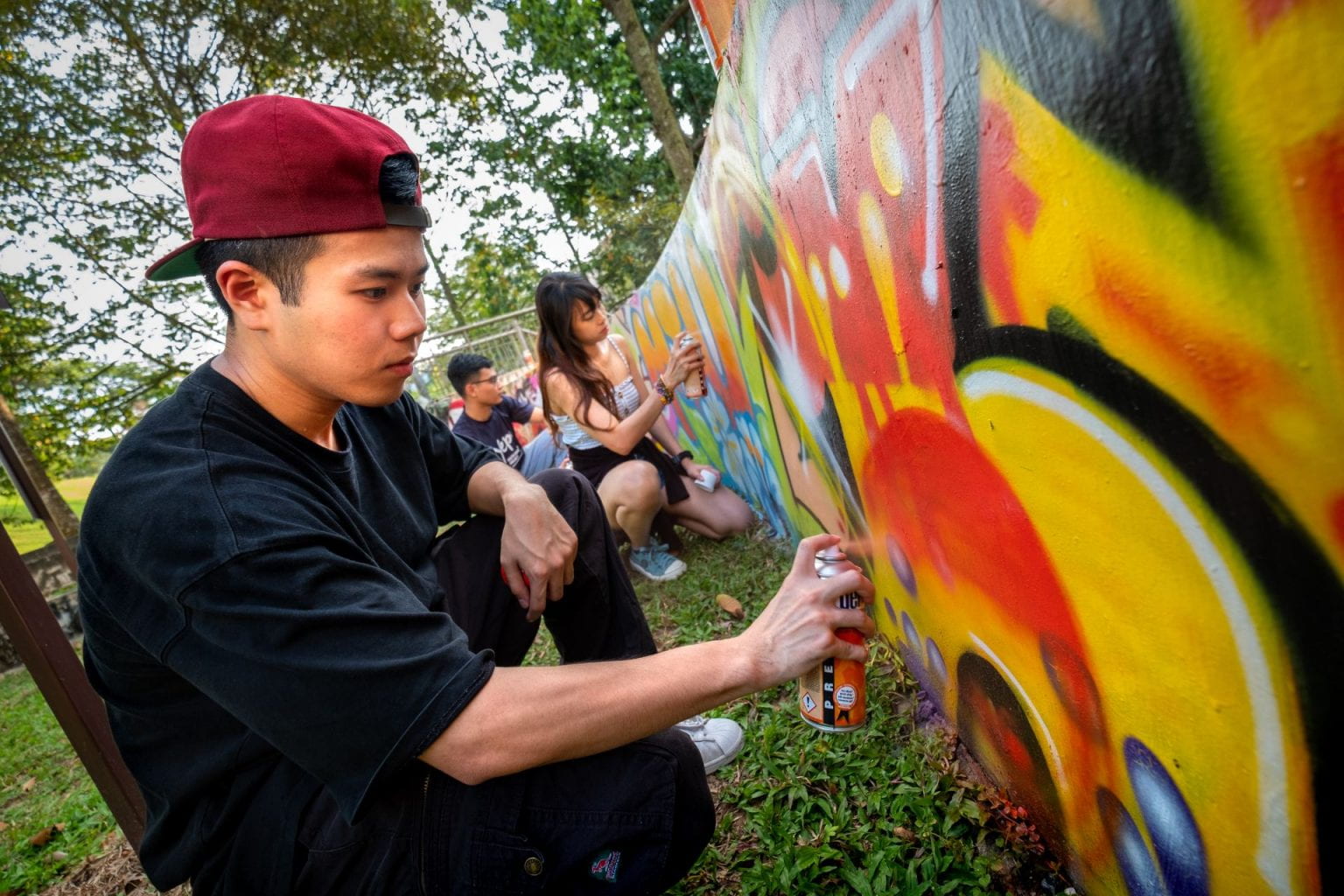 Dr Phan Quang Gia Chuong painting graffiti