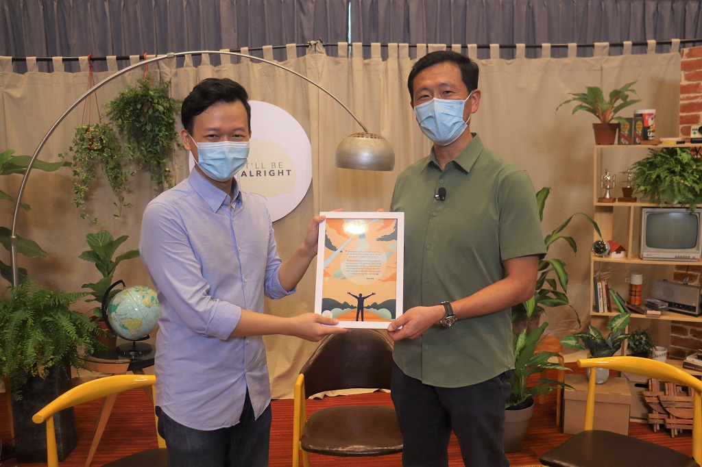 Edward with Minister Ong