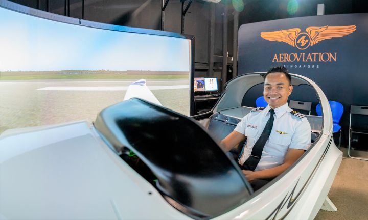 Aeroviation Faris in flight simulator