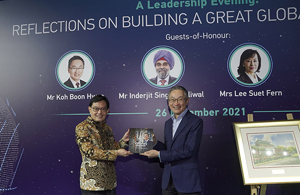 Mr Koh Boon Hwee at the appreciation dinner