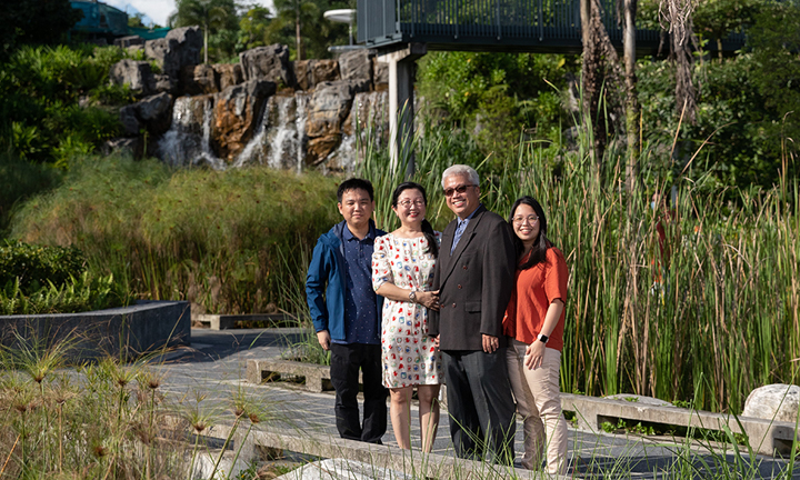 Malcom Loh and family