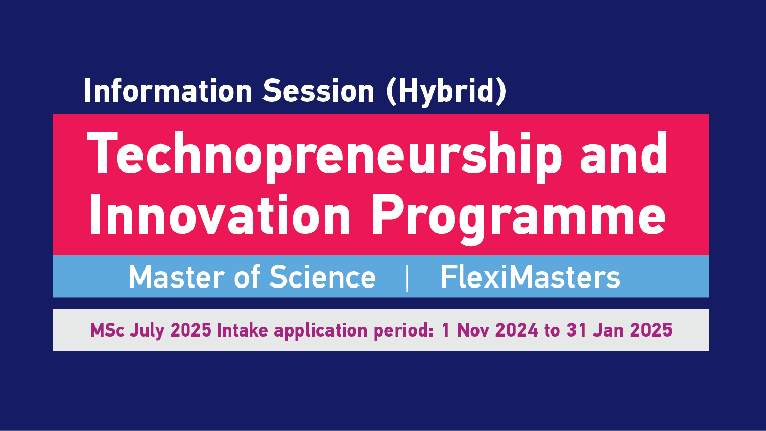 Technopreneurship and Innovation programme: Entrepreneurial Marketing
