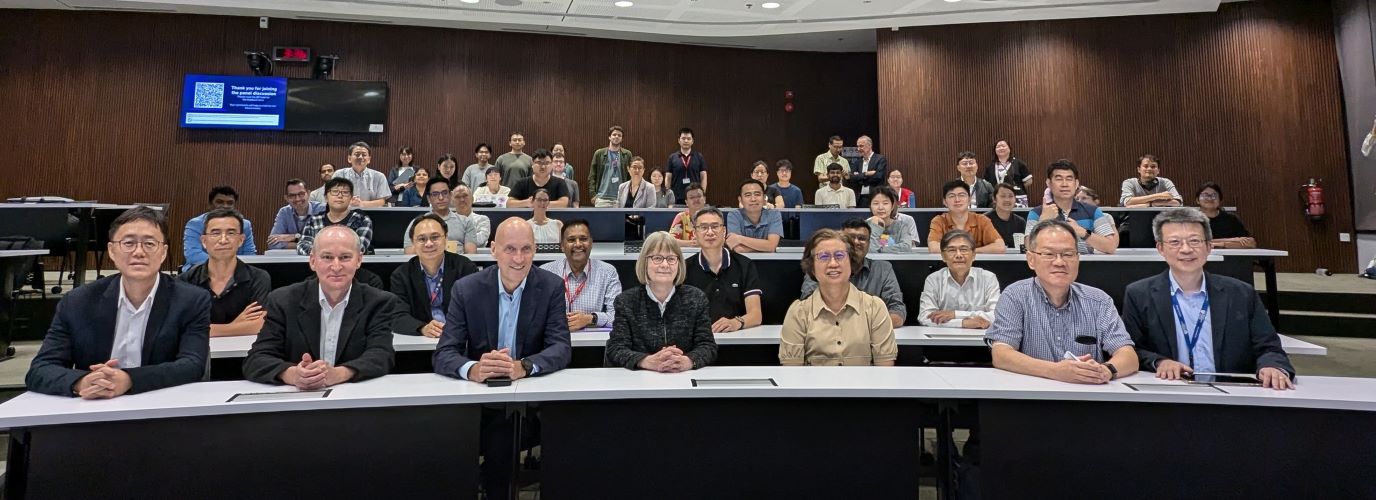 Group photo of panellists and audience during 25 Apr 2025 Panel Discussion