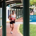 12 Running across campus grounds
