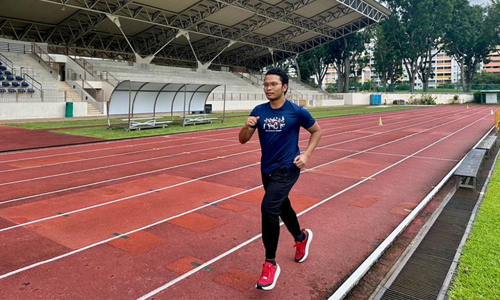 Syafiq from NTU runners club