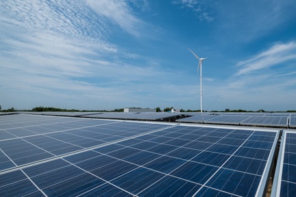 Solar and Wind Farm