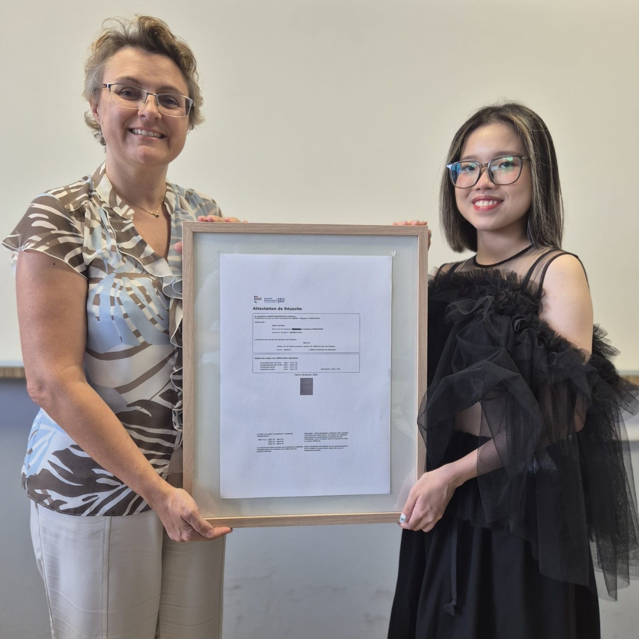 Charlotte Seah DELF