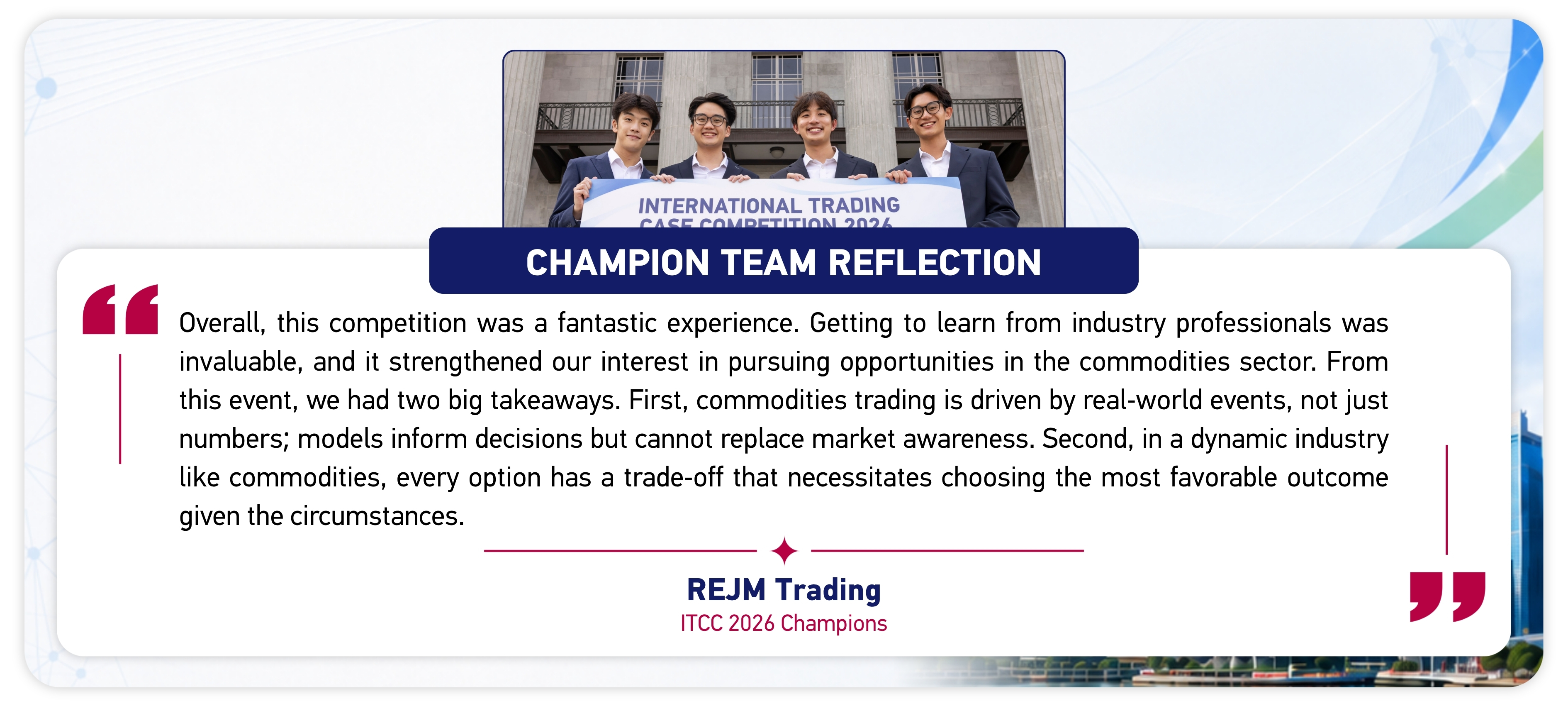 ITCC 2026 Winner