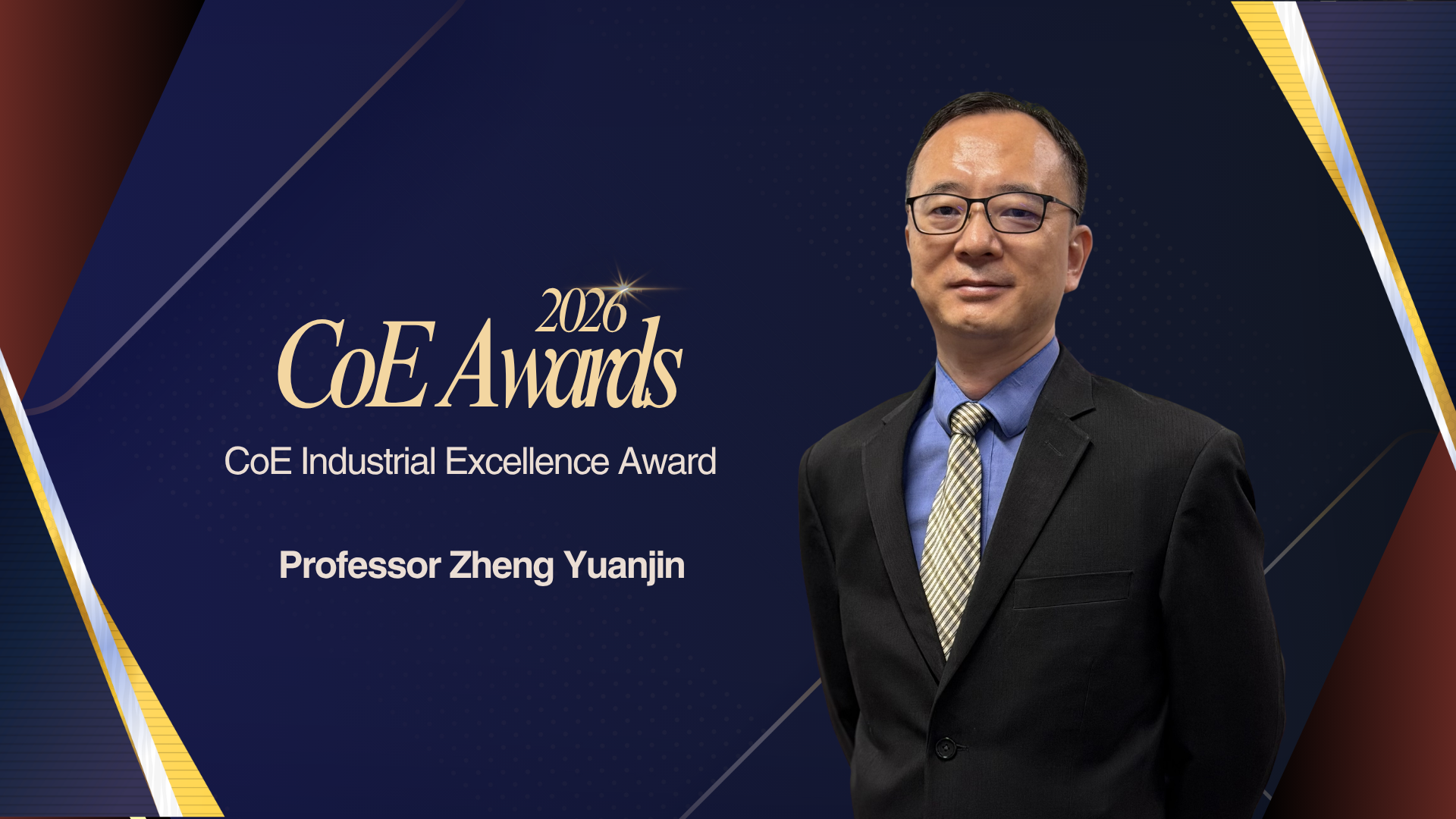 CoE Award 2026 - Prof Zheng Yuan Jin Professor Zheng Yuanjin