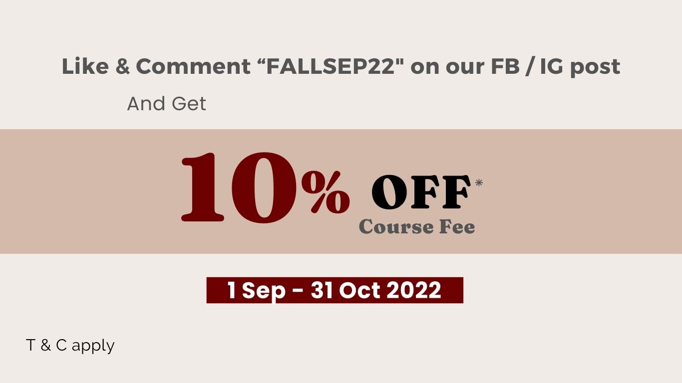 2022 Fall promotion 10% Discount on courses