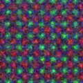 Atomic resolution STEM EDX image of strontium titanate