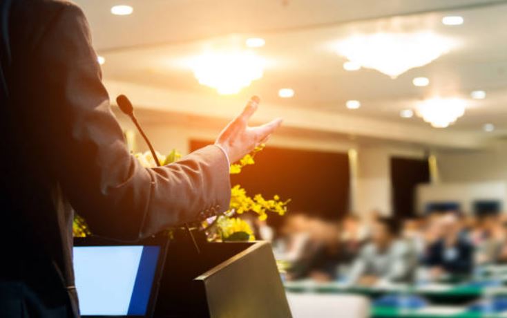speaker at event