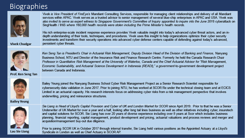 Cyber Risk and Insurance Biographies