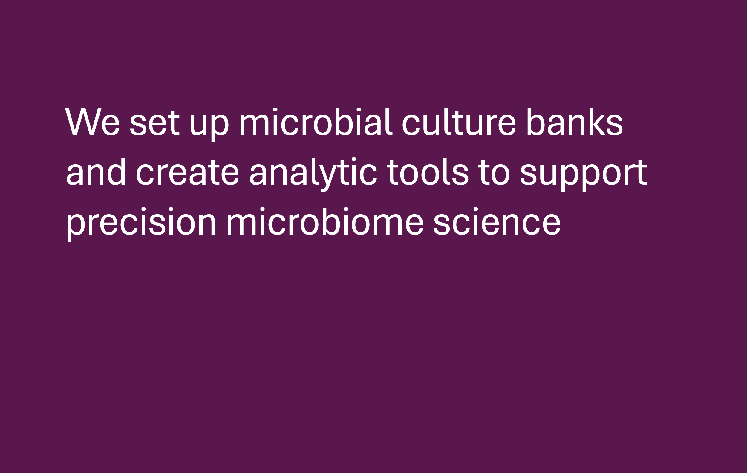 microbiome medicine programme