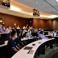 Prof Low Kin Huat presenting to the visitors